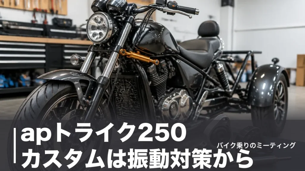 apトライク250 カスタムは振動対策から｜13,200円のマウント交換と定番パーツ費用のアイキャッチ画像