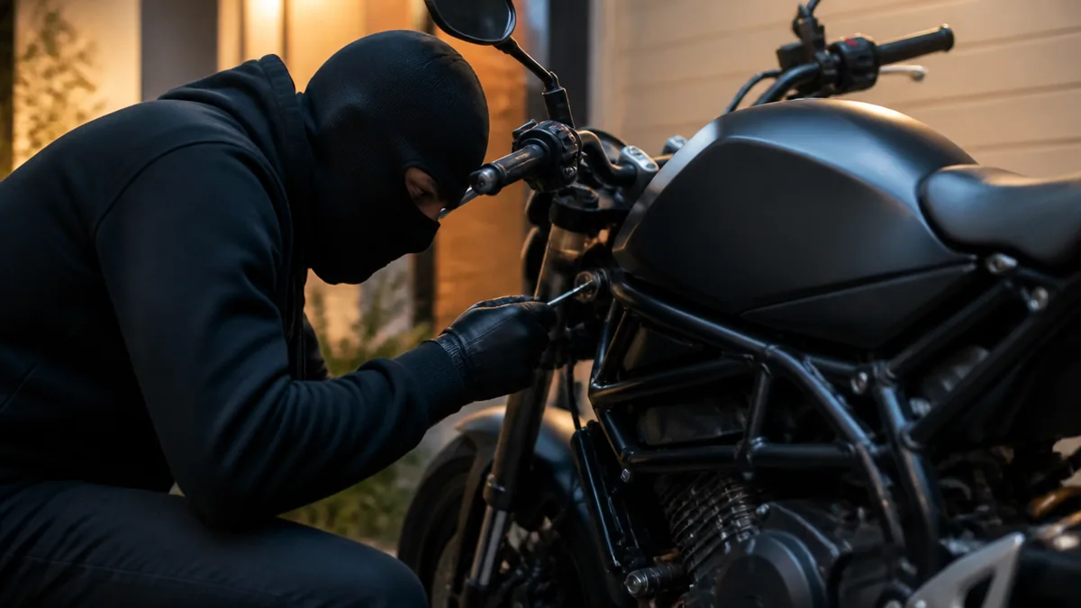 バイク盗難は年1万4,552件、前年から25.0％増えたの解説画像