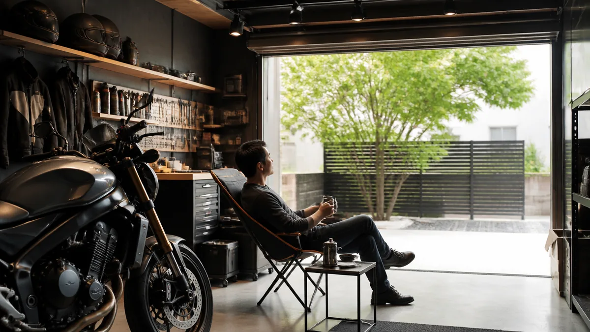 ガレージを趣味部屋にすると、バイクとの時間はどう変わるのかの解説画像