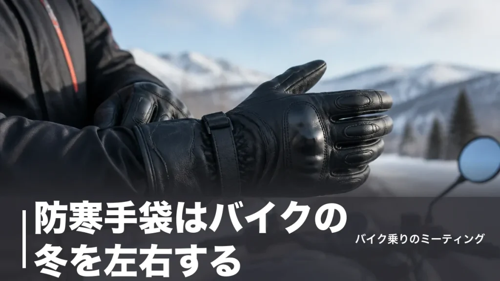 防寒手袋はバイクの冬を左右する｜1,430円インナーから電熱まで6モデルを価格順に比較のアイキャッチ画像