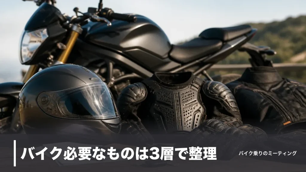 バイク必要なものは3層で整理｜2026年11月の自賠責値上げと排気量別の費用・装備のアイキャッチ画像