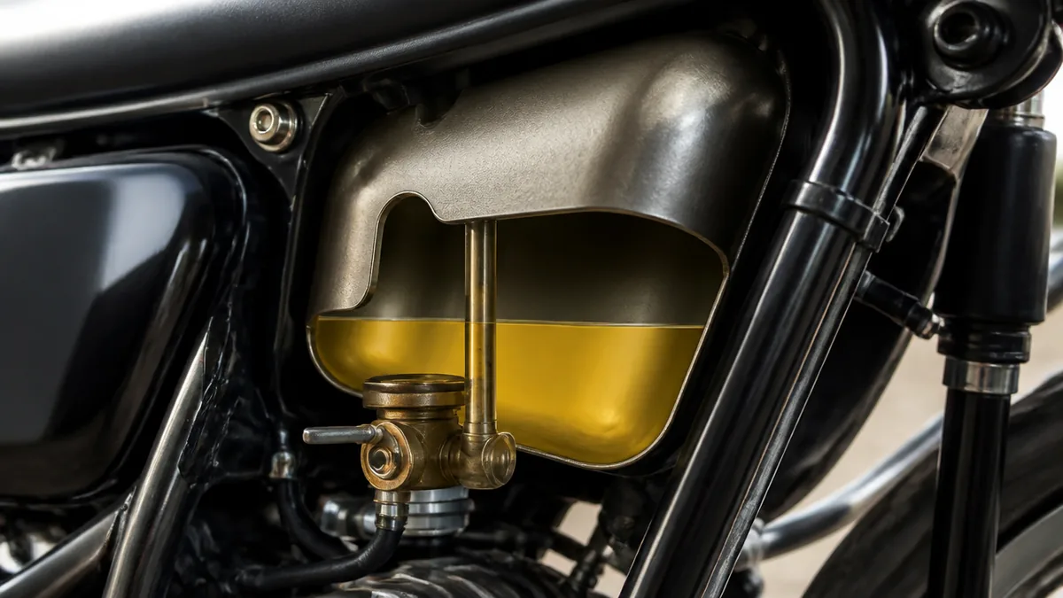 バイクリザーブタンクとは？別タンクではなく「取り出し口の高さ」で燃料を残す仕組みの解説画像