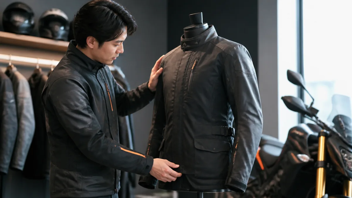 着丈・素材・プロテクター、買う前に見るチェックポイントの解説画像